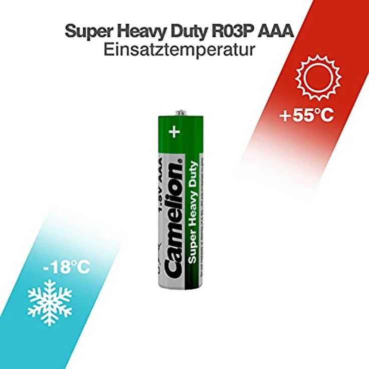 Camelion 10000403 Super heavy duty Batterien R03-Micro, 4er-Pack – Bild 3