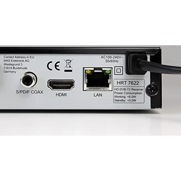 Xoro HRT 7622 NP, HD-DVB-T2 Receiver mit USB Mediaplayer und 400 Sendern, schwarz – Bild 4