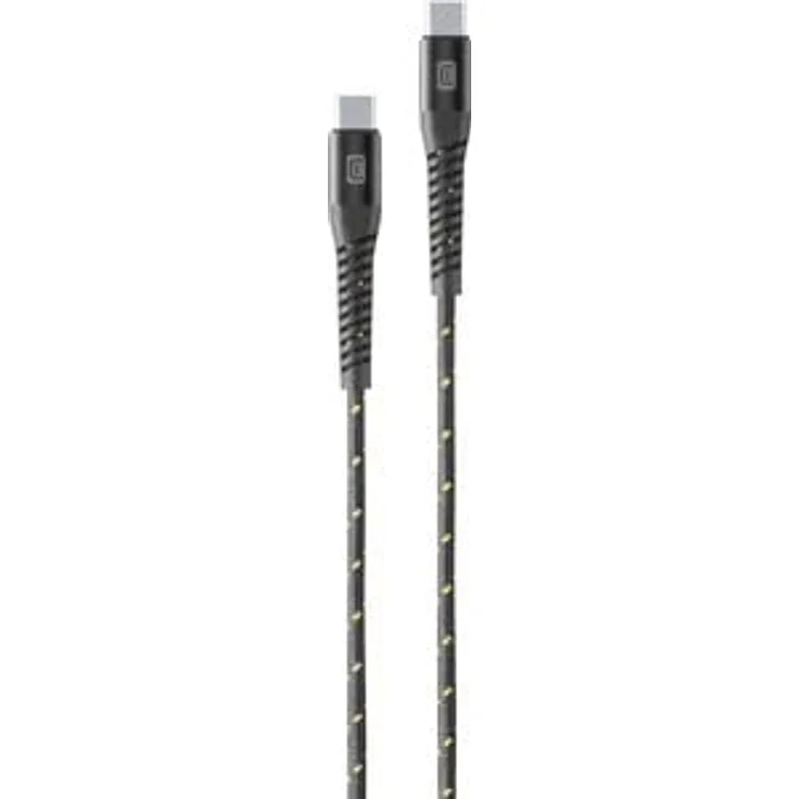 cellularline Tetraforce Cable 200cm - USB-C to USB-C, ultraflexibles und extrem widerstandsfähiges Kabel in schwarz – Bild 5