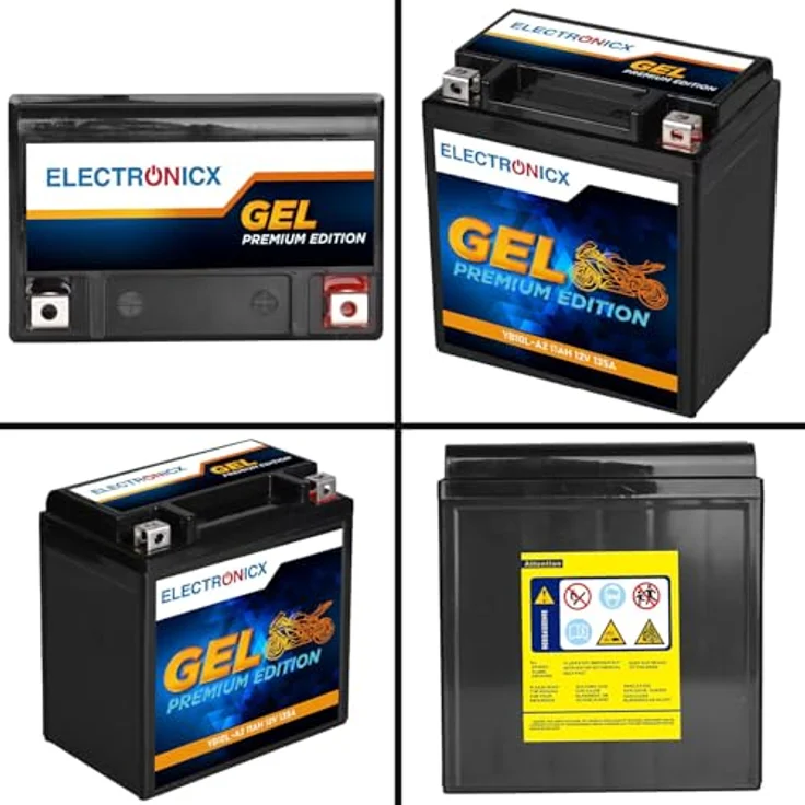 Electronicx Extreme Edition GEL Motorradbatterie 11Ah 12V - wartungsfrei, rüttelfest, auslaufsicher für Motorrad, Roller, Quad, ATV und Scooter – Bild 9