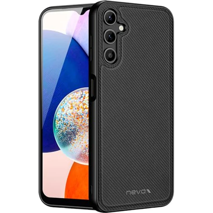Nevox StyleShell NYLO - Handyhülle für Samsung Galaxy A15 5G / A15 4G, schwarz, aus Polycarbonat und TPU mit Kamera-Aussparung – Bild 1