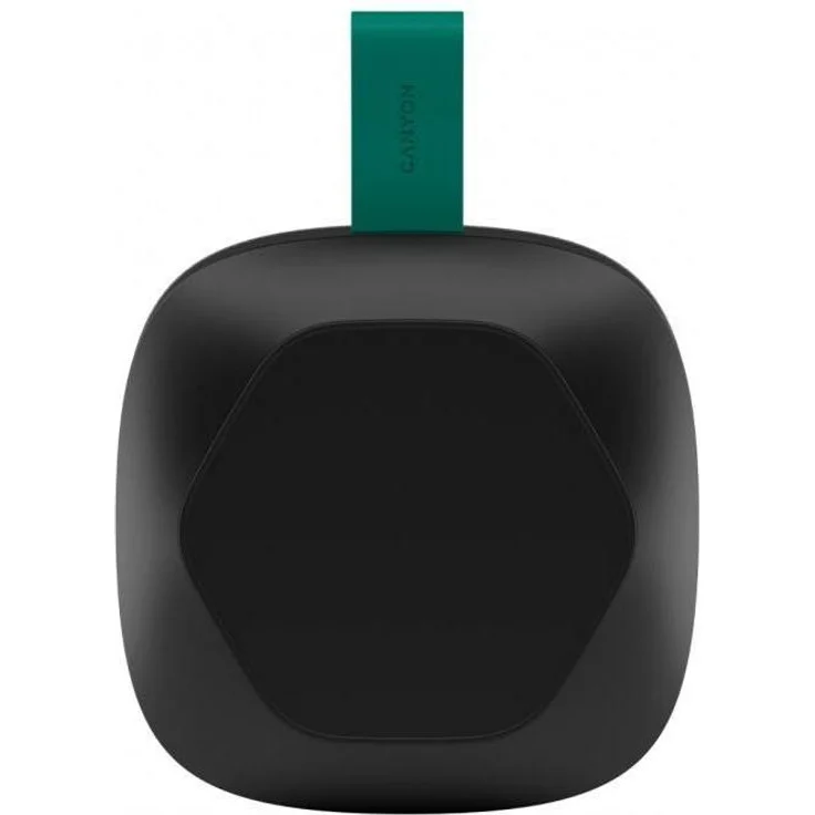 Canyon Hexagon 10 TWS, Bluetooth Lautsprecher mit 8W Leistung, spritzwassergeschützt IPX5, bis zu 12 Stunden Akkulaufzeit, Schwarz-Grün