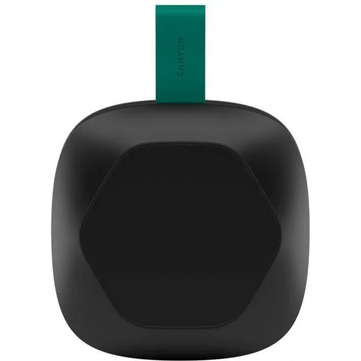 Canyon Hexagon 10 TWS, Bluetooth Lautsprecher mit 8W Leistung, spritzwassergeschützt IPX5, bis zu 12 Stunden Akkulaufzeit, Schwarz-Grün