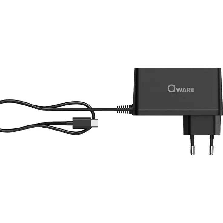 Qware Ladegerät 39W, USB-C Netzadapter mit intelligenter Ladetechnologie für Nintendo Switch & Geräte, kompakt und leicht