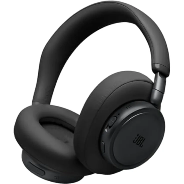 JBL Live 780NC, Kabellose Over‑Ear‑Kopfhörer mit Adaptivem Noise Cancelling, Hi-Res Audio, 80 Stunden Akkulaufzeit, Sprachsteuerung, Schwarz