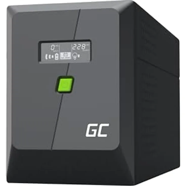 GreenCell GREEN CELL UPS POWERPROOF 1400W/2000VA, USV mit 2 kVA, 1400 W, VRLA-Batterietechnologie und vier AC-Ausgängen