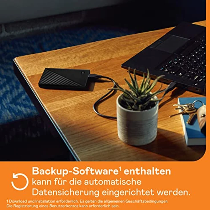 WD My Passport (6 TB), Externe Festplatte, Schwarz mit Backup-Software und Passwortschutz – Bild 4
