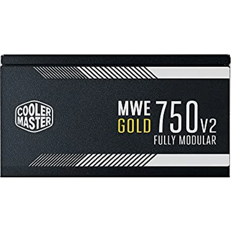 Cooler Master MWE 750 Gold V2, Modulares PC-Netzteil (EU-Stecker), 80 Plus Gold, 750 Watt Netzeil mit Flachkabel, 120mm HDB-Lüfter, Temperaturschwelle 50˚C – Bild 4