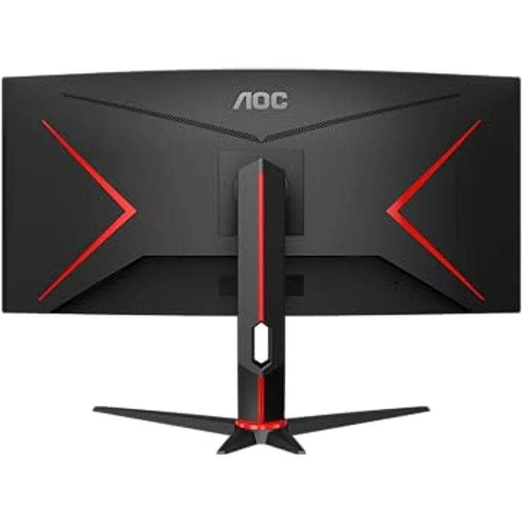 AOC Gaming CU34G2XPD 34-Zoll WQHD Curved Monitor, 180 Hz, 1 ms GTG, FreeSync Premium, HDR400, höhenverstellbar, schwarz/rot – Bild 3