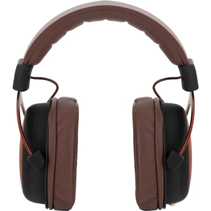 Pronomic KH-6093 KU Studio-Kopfhörer - Hervorragende Schallabschirmung nach außen - Übertragungsbereich: 10-30.000 Hz - Ohrpolster und Bügelband aus Kunstleder - Kupfer/Braun – Bild 5