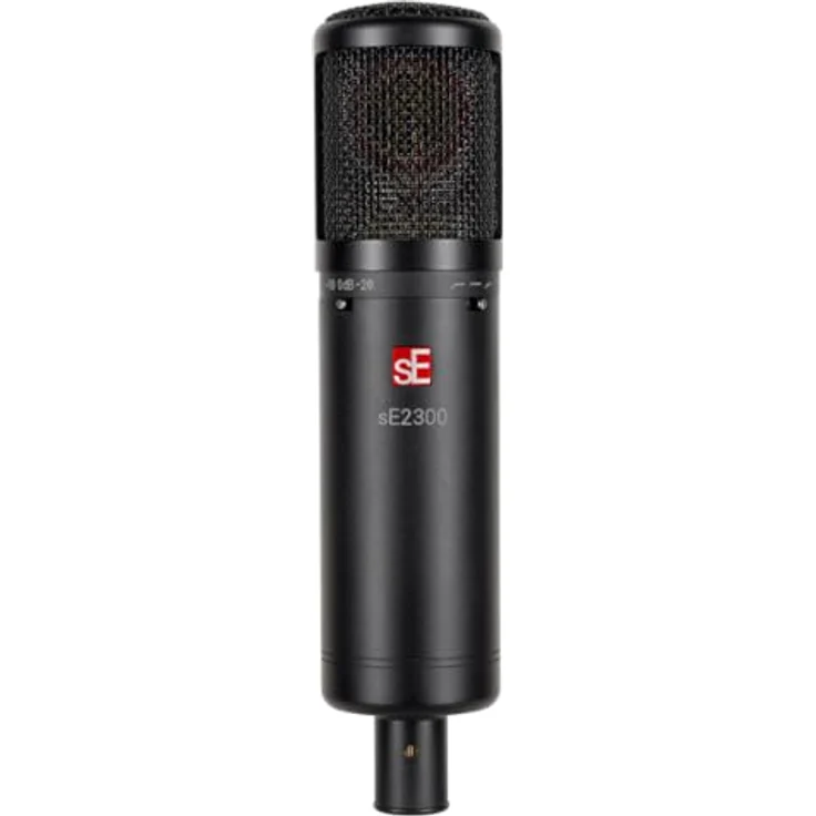 sE Electronics sE2300, Großmembran-Studiomikrofon mit Frequenzbereich 20 Hz - 20 kHz, 48 V Stromversorgung, Empfindlichkeit 24 mV/Pa, max SPL 126/136/146 dB, Impedanz 40 Ohm – Bild 1