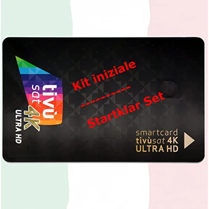 TIVUSAT 4K UHD Black Karte & EasyMouse 4K Ultra HD SmartCam von DIGIQuest - UHD CI+ Modul mit italienischen HD/4K Kanälen, Schwarz – Bild 2