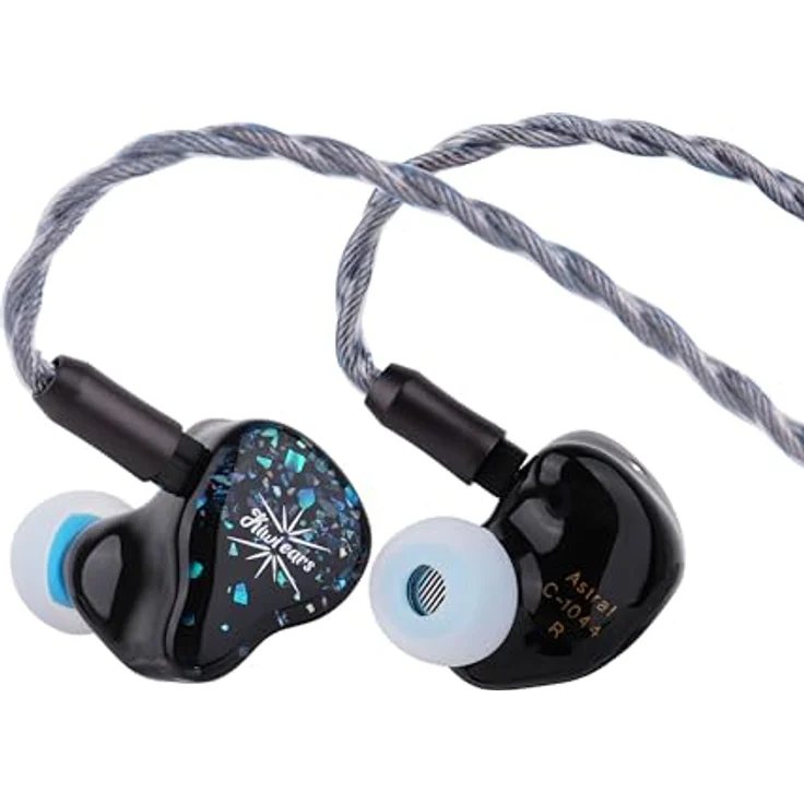 LINSOUL Kiwi Ears Astral, 1DD+6BA Hybrid In-Ear-Monitor, HiFi Studio-Kopfhörer für Musikingenieure und Audiophile, Blau – Bild 1