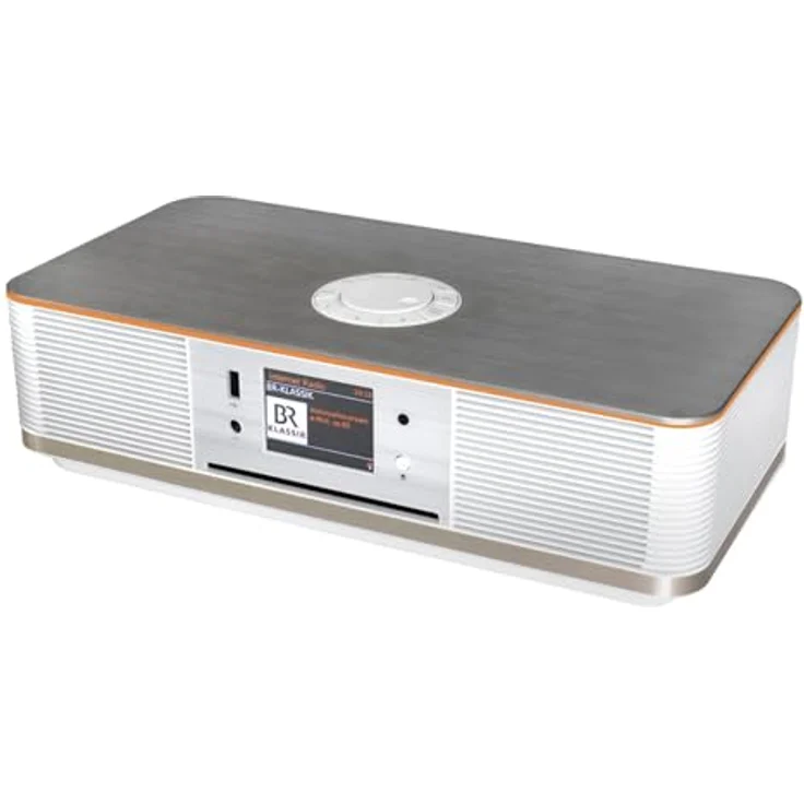 Soundmaster Highline ICD2023WE Internetradio Kompaktanlage CD-Player WLAN LED Ambientebeleuchtung DAB+ Bluetooth USB APP-Steuerung Farbdisplay, Vielfarbige LED-Beleuchtung, Dual-Band WLAN, 14.000 Radiostationen, 2 x 15 Watt RMS, Hörbuchfunktion, UNDOK App, Weiß – Bild 1