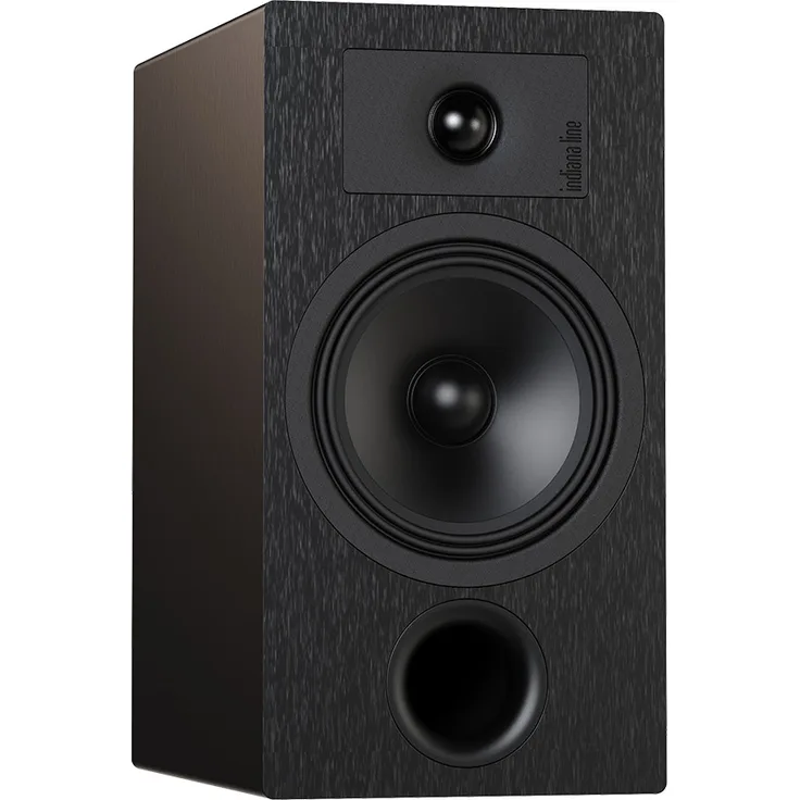 Indiana Line Tesi 3, 2-Wege Kompaktlautsprecher in dunkler Eiche, 45 Hz - 22 kHz, Bass-Reflex-System, 30-120 W