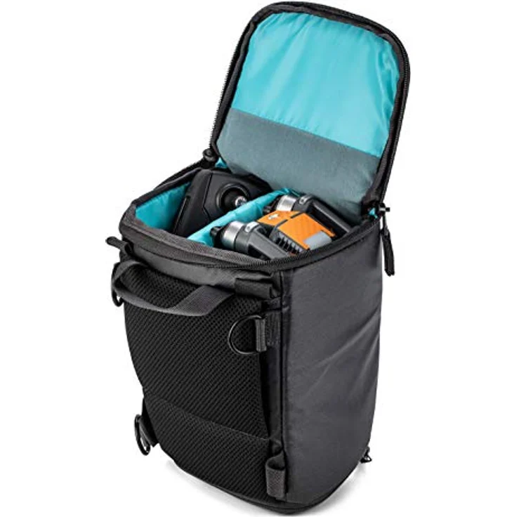 Shimoda Top Loader Kameratasche, wasserabweisend, gepolstert, passend für DSLR, SLR, spiegellose Kameras und Objektive – perfekte Tasche für Ihre Drohne – Schwarz – Bild 5