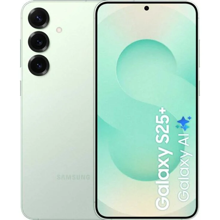 Samsung Galaxy S25+ Smartphone AI, 6.7'' QHD+ Display, 50MP Kamera, 12GB RAM, 256GB, Mint – Bild 1