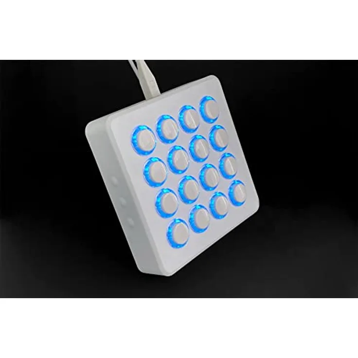 Dj Techtools Midi Fighter Spectra, hochwertiger Midi Controller für DJs (Leistungsstark, offizielle Mappings, anpassbare LED-Farbringe, präzise Steuerung, Midi-Controller), Weiß