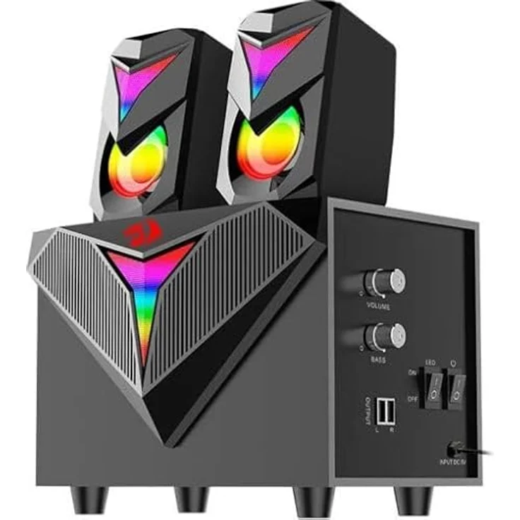 Redragon Waltz GS510 Gaming Speakers, RGB, Black – Bild 3