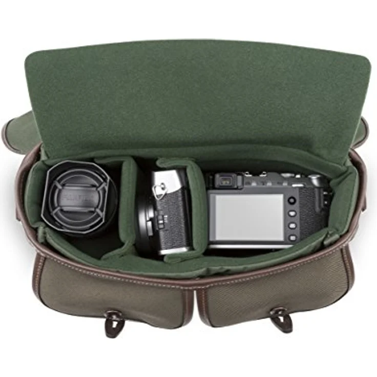 Billingham Small Pro – Tasche Rucksack FibreNyte (Schnellverschluss-System, Regenabweiser) grün und Toasten – Bild 9