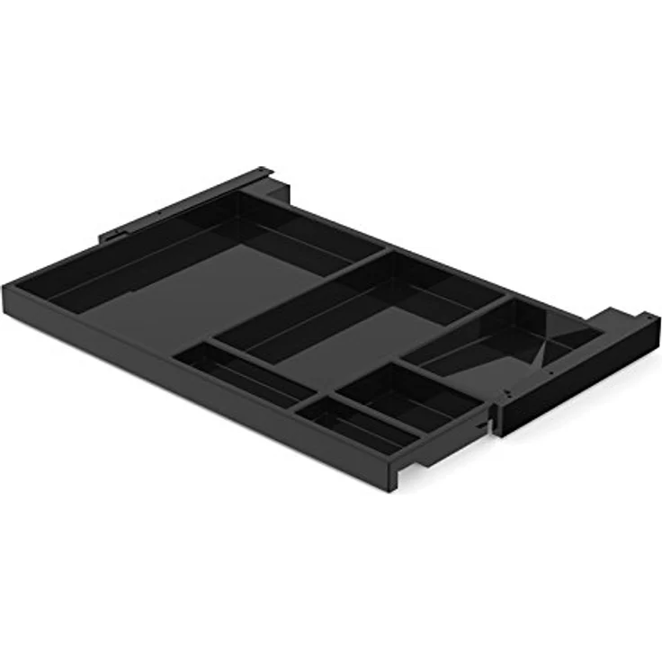 SOTECH Utensilien-Auszug Schubladenschiene Vollauszug UTENSILO 566 x 390 x 36 mm Schreibtischauszug schwarz – Bild 2