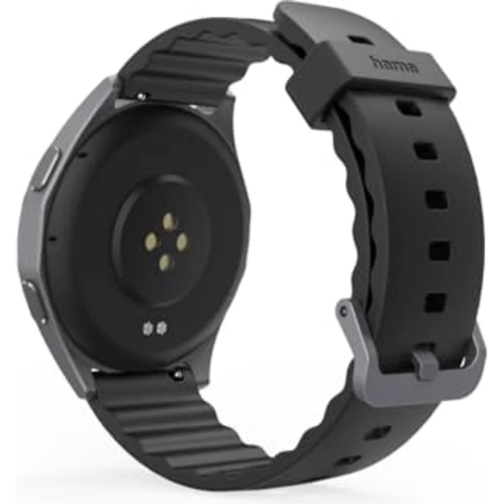 Hama Smartwatch 7010 (AMOLED Farbdisplay 1,43“, GPS, Telefonfunktion, wasserdicht, WhatsApp, Sprachassistent, Schlaftracker, 110 Sportmodi + Trainingspläne, Schrittzähler, Pulsmesser, Kalorien etc) in Schwarz – Bild 3