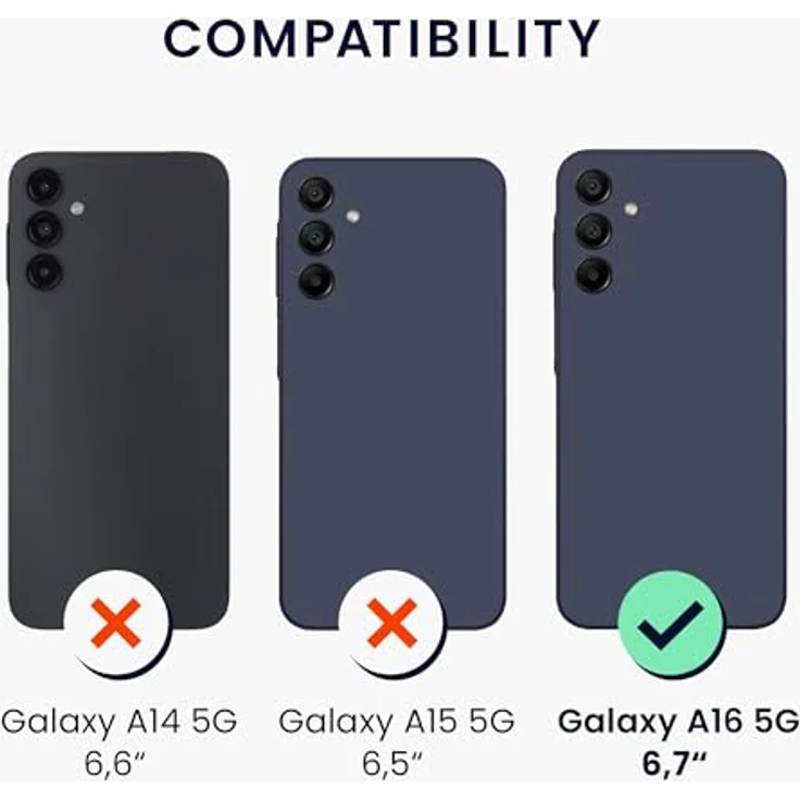 kwmobile Schutzhülle kompatibel mit Samsung Galaxy A16 5G - Flexibles Silikon Case in Metallic Blau mit modernem Glanzeffekt – Bild 2