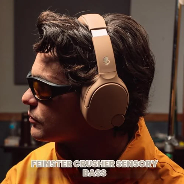 Skullcandy Crusher 1080 ANC, Kabellos & Verkabelt, Bluetooth, 60h Akkulaufzeit, Ohrumschließend, Hellbraun – Bild 2