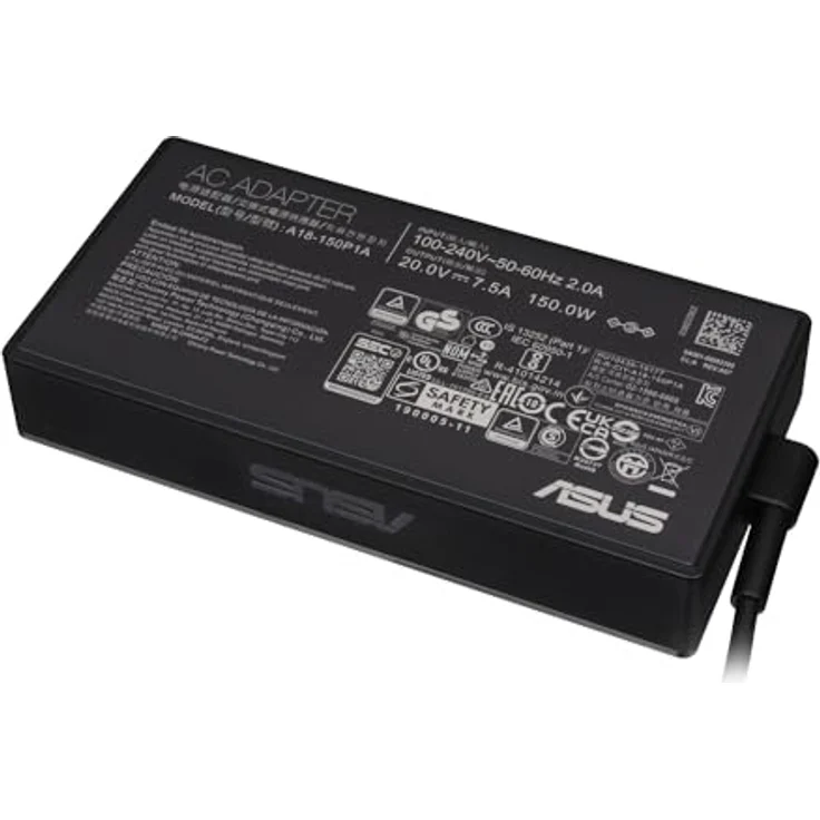 ASUS 0A001-00081700, Notebook Netzteil (150 W) in Schwarz, geeignet für kompatible ASUS Notebooks – Bild 1