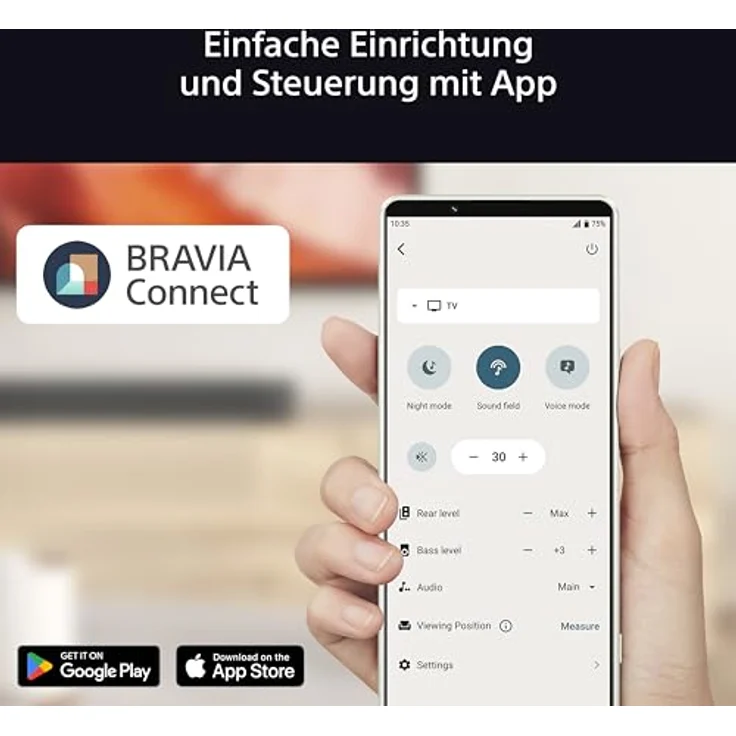 SONY BRAVIA Theatre Rear 8, Kabellose Rücklautsprecher mit 360° räumlichem Klang, Schwarz – Bild 6