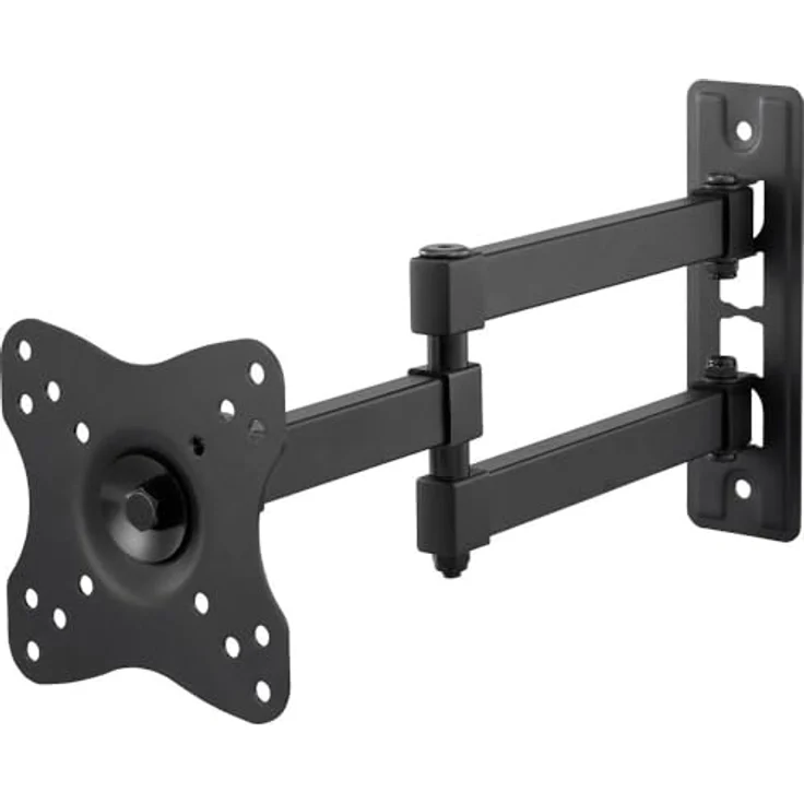 SpeaKa Professional Monitor-Wandhalterung SP-MM-1100, neigbar und schwenkbar für Displays 25,4 cm (10) - 81,3 cm (32), Schwarz – Bild 1