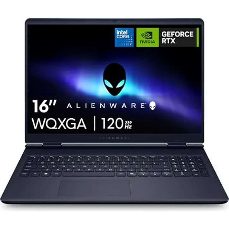 Alienware 16 Aurora Gaming Laptop AC16250, 16" WQXGA 120Hz, Intel Core 7 240H, NVIDIA GeForce RTX 5060, 16GB DDR5 RAM, 1TB SSD, Windows 11 Home, QWERTY International US – Interstellar Indigo