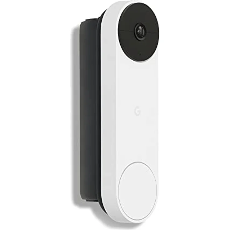 Google Nest Doorbell, Kabellose Video Türklingel mit Nachtsicht, IP54, Akku, Farbe Snow – Bild 2