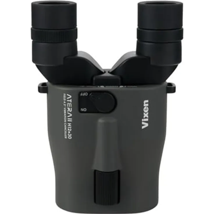 Vixen Atera II, Bildstabilisiertes Fernglas 12x30 mit Schwingungsdämpfer, anthrazit-grau