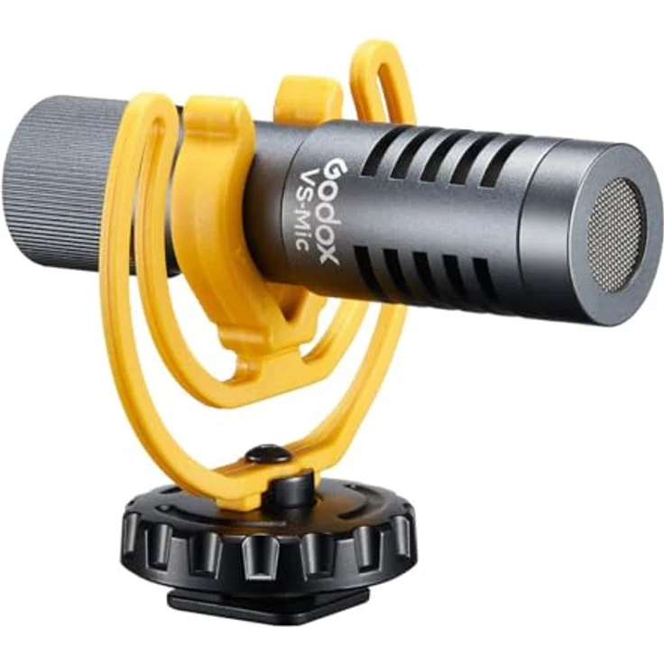 Godox Vs-Mic Kompaktkamera-Halterung, Schrotflintenmikrofon, Hilfsmittel, mit Rycote Shock Mount, Schwarz – Bild 1