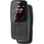 Nokia 106 (2019) Dual SIM Schwarz Seniorhandy für Schul Kinder Seniorenhandy