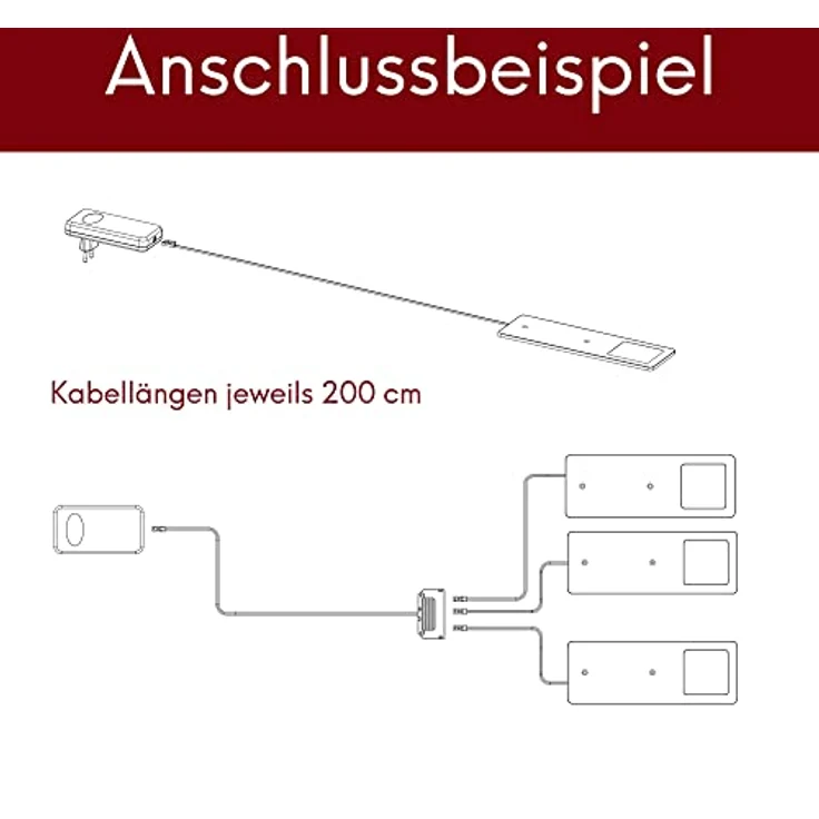 kalb LED Unterbauleuchten schwarz 5W- sehr flache Küchenleuchte Einbaustrahler Einbauspot, 2er Set neutralweiss – Bild 4