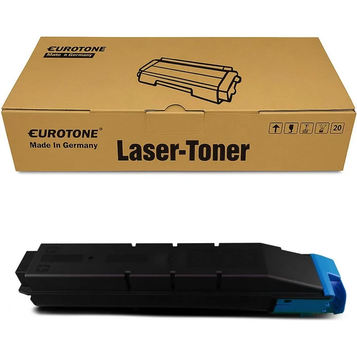 Eurotone TK8505C, Tonerkartusche in Cyan für Kyocera Drucker, 1er-Pack mit bis zu 20.000 Seiten Druckleistung