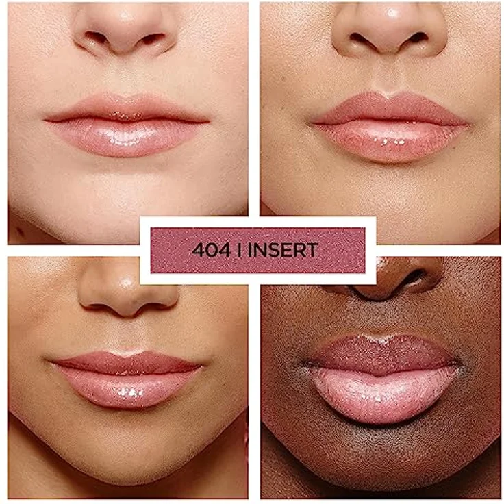 L'Oréal Paris Glänzender Lipgloss Glow Paradise Brilliant Signature Plump-in-Gloss, Nr. 404 I Assert, Maximales Volumen, Pflegende Wirkung, Hyaluronsäure & Kollagen-AS-Fragmente – Bild 3