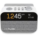 Pure Moment Charge – Radiowecker mit Wireless-Ladepad, DAB+/FM, Bluetooth, natürlichen Klängen, White Noise & Wake-up Light, Cotton Weiß