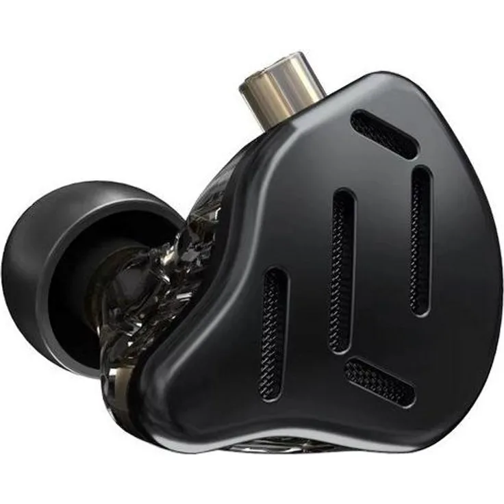 KZ ZAX BLACK NO MIC, In-Ear-Kopfhörer mit 10 mm Treiber, 113 dB Empfindlichkeit, abnehmbares Kabel, schwarz