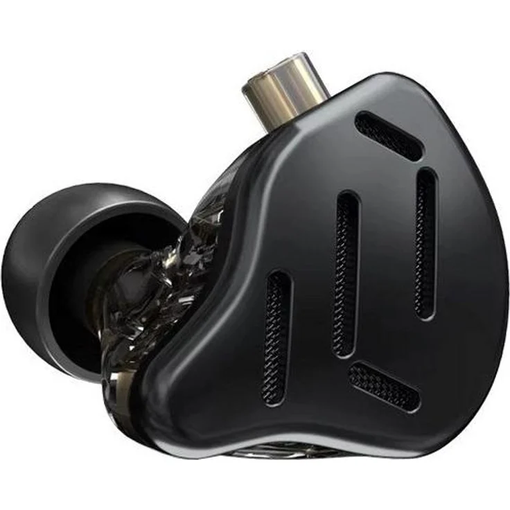 KZ ZAX BLACK NO MIC, In-Ear-Kopfhörer mit 10 mm Treiber, 113 dB Empfindlichkeit, abnehmbares Kabel, schwarz