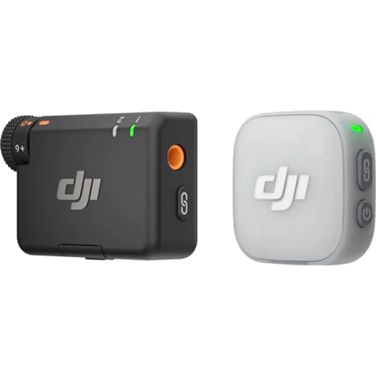 DJI Mic Mini 2, Kompaktes drahtloses Mikrofon mit hoher Audioqualität, 1 TX + 1 RX, individuelle Frontabdeckungen – Bild 1