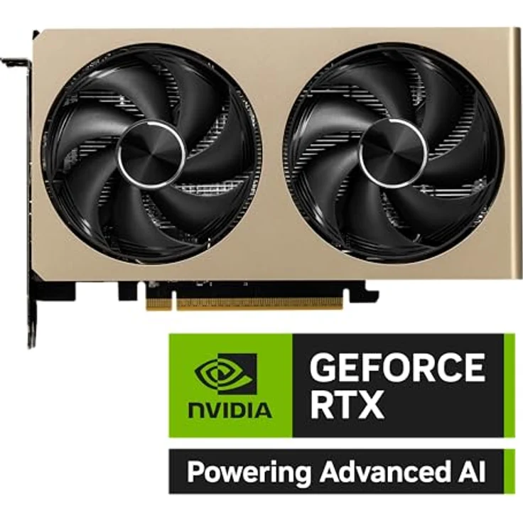 MSI GeForce RTX 5060 8G Inspire 2X OC Grafikkarte, 8 GB GDDR7, 7680 x 4320 Pixel, aktives Kühlsystem mit zwei Lüftern – Bild 3