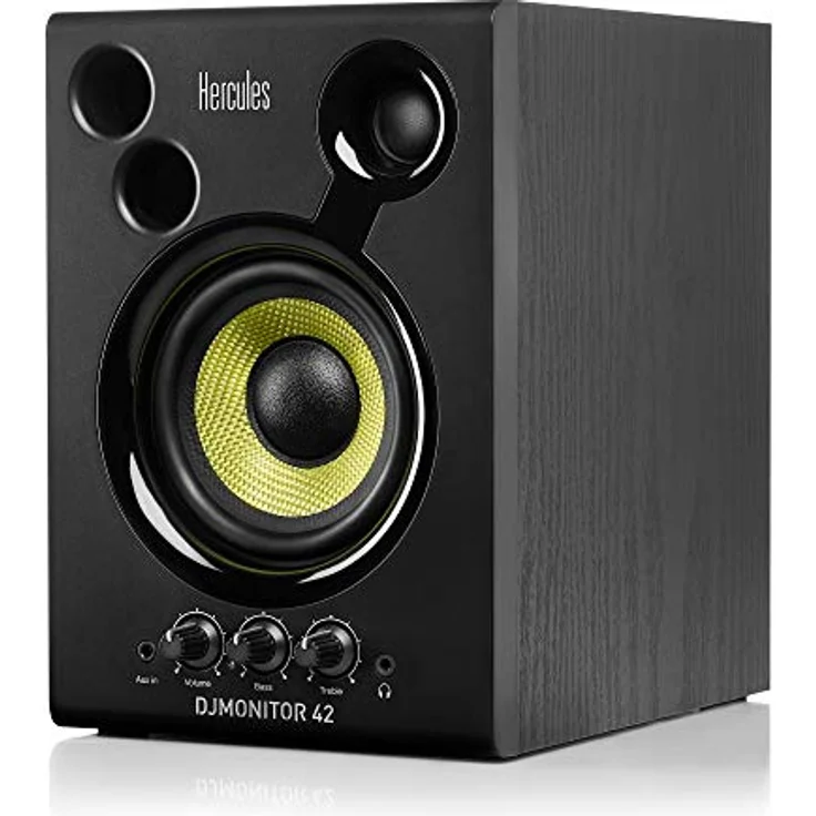 Hercules 4780886 Aktiver Monitor Lautsprecher (2 x 20 Watt) schwarz Kompakt-Lautsprecher - 40 Watt - schwarz – Bild 4