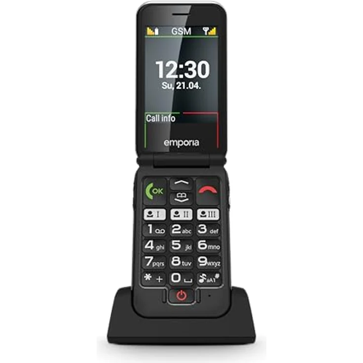 Emporia Joy V228, Klapphandy für Senioren mit Notruffunktion, 2 MP Kamera, hörgerätetauglich, blau – Bild 3