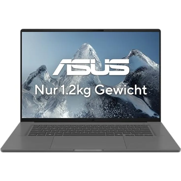 Asus Zenbook A14 UX3407QA-QD496W, WUXGA Notebook 14 Zoll (1920 x 1200), 32 GB RAM, 1 TB SSD, Qualcomm Snapdragon bis 2,97 GHz, Windows 11 Home, Grau