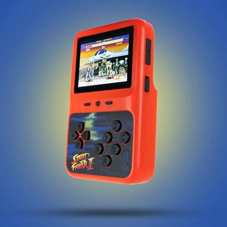 Fizz creations Street Fighters 2 Champion Edition, Retro Handheld Spielekonsole mit farbigem Display und 12 klassischen Charakteren – Bild 3