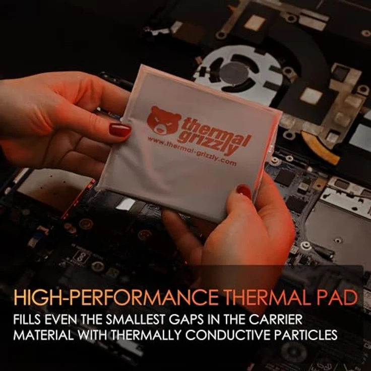 Thermal Grizzly Minus Pad Extreme V2, Wärmeleitpad mit überragender Wärmeleitfähigkeit, 100 x 100 x 0,5 mm – Bild 3