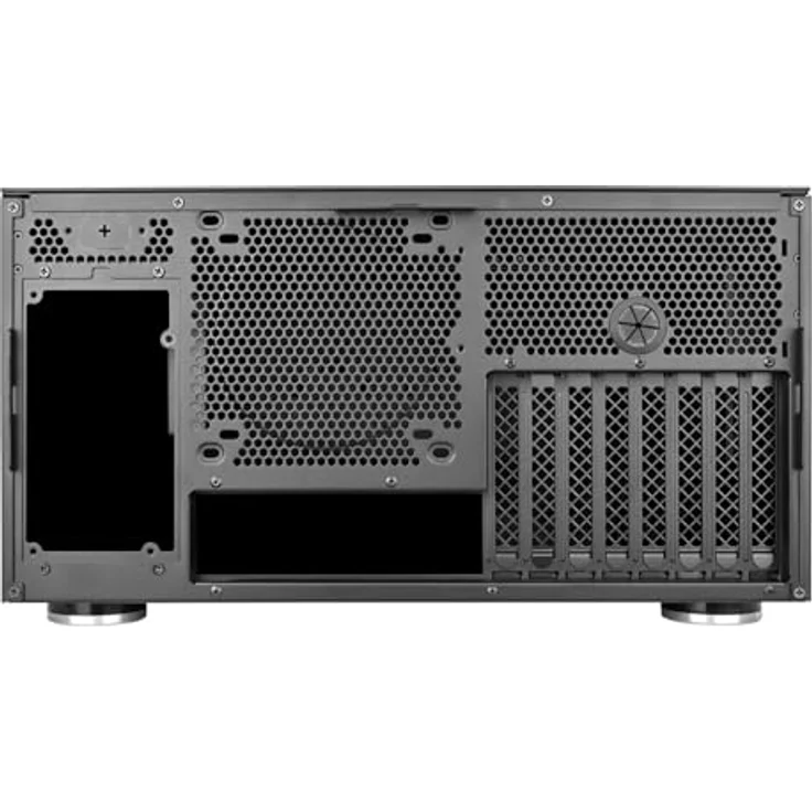 SilverStone Crown 04, HTPC-Gehäuse aus Aluminium mit 8 PCI-Slots, 360mm Kühlung und USB Type-C Anschluss, SST-CW04TB – Bild 4